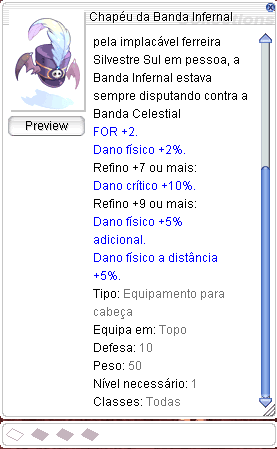 Chapéu da Banda Infernal